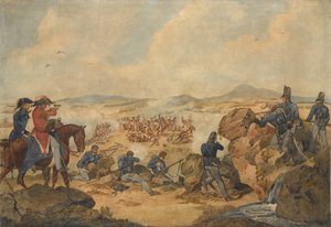 En aktion under halvøkrigen, med riffelmænd fra 95. (riffel)regiment, der optrådte som snigskytter, ca. 1810